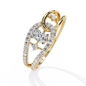Crystal Tide Cocktail Ring