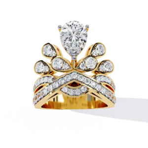 Sapphire Flame Statement Ring