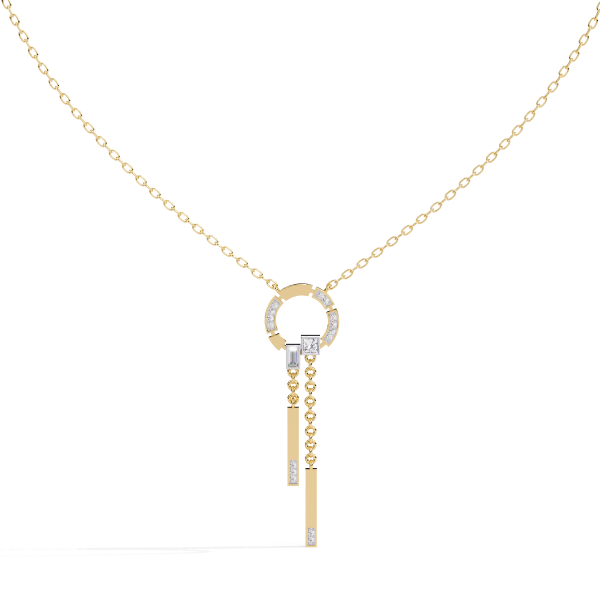 Crystal Studded Pendant Necklace