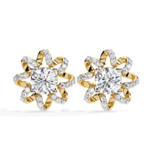 Radiant Grace Round Halo Studs