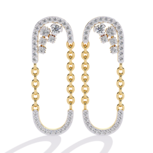 Crowned Steps Princess Dangling Hoops