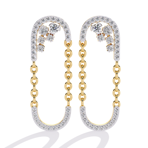 Crowned Steps Princess Dangling Hoops